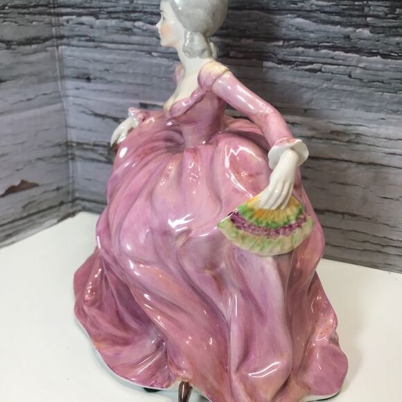 COALPORT Ladies Fashion Polly Fig. Bone China Woman Pink Dress - Picture 2 of 7